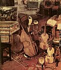 Jan The Elder Brueghel Canvas Paintings - The Sense of Hearing [detail 1]